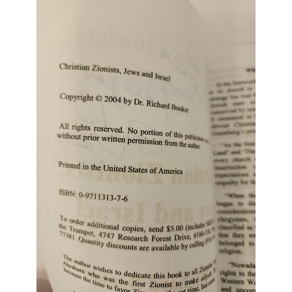 Dr. Richard Booker Bundle Of 2 Booklets The Battle For Truth Christian Zionist - Picture 5 of 10